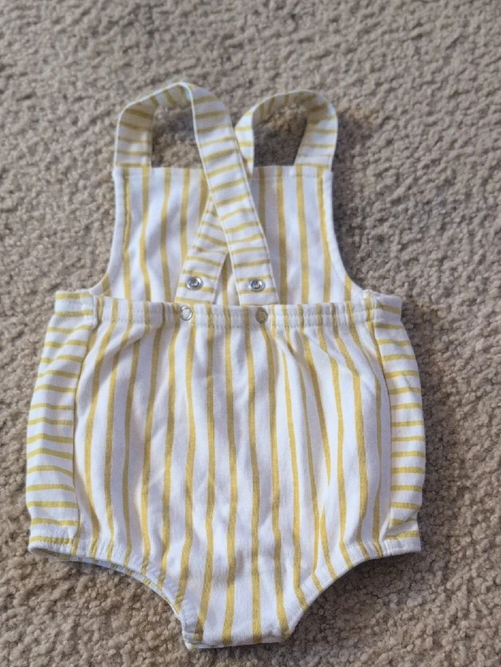 Yellow Stripe Baby One-Piece Bodysuit